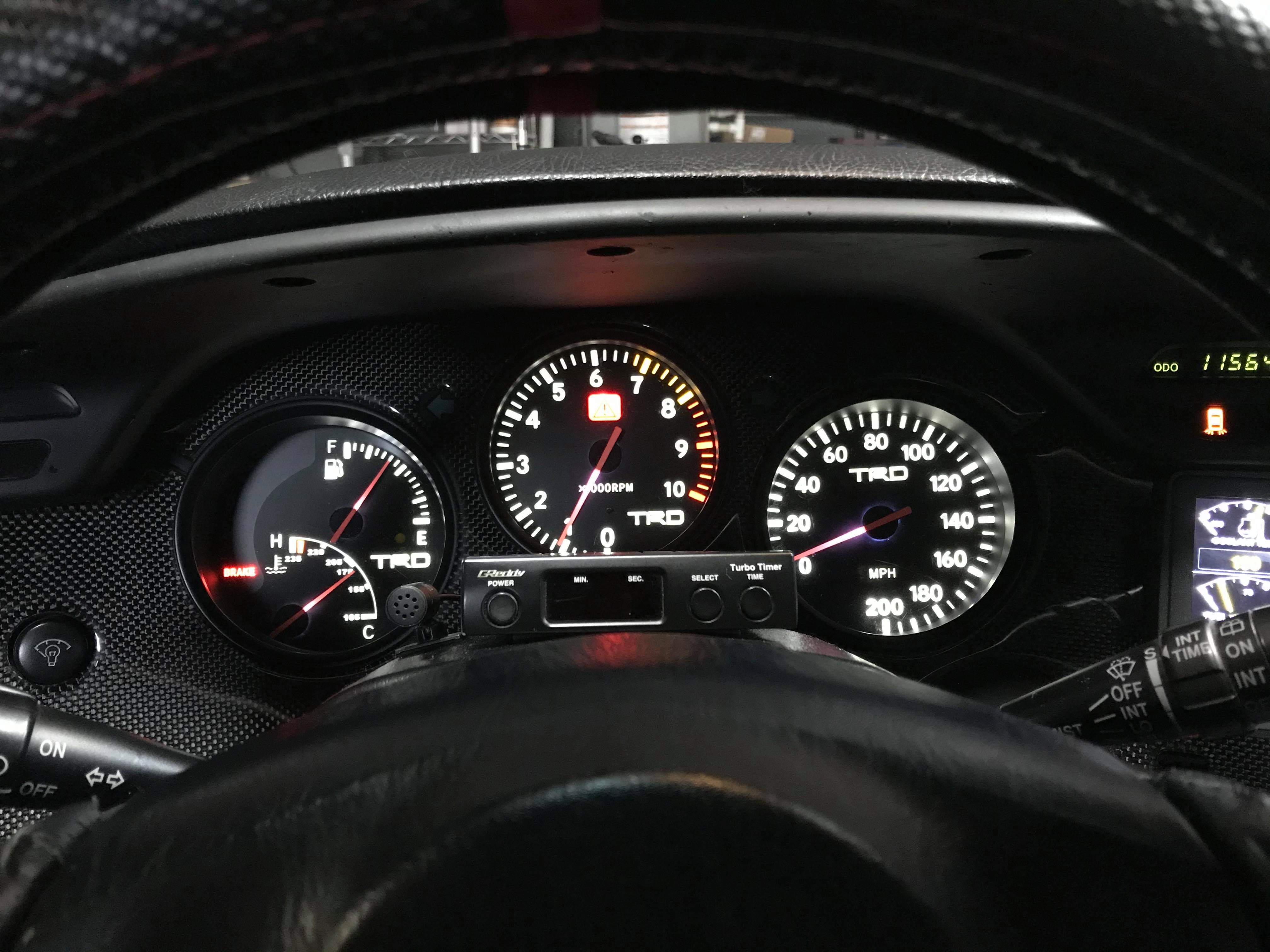 Toyota Supra TRD Gauge Cluster