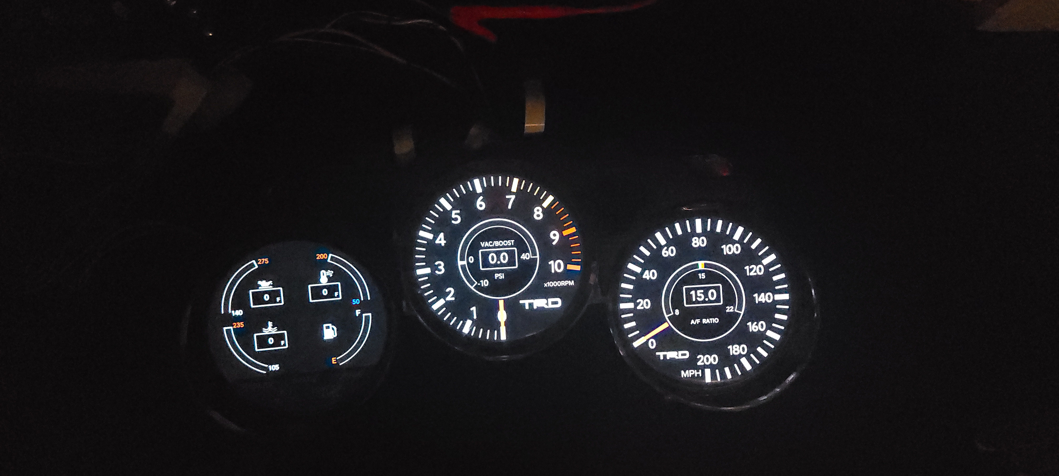 Toyota Supra MKIV TRD cluster