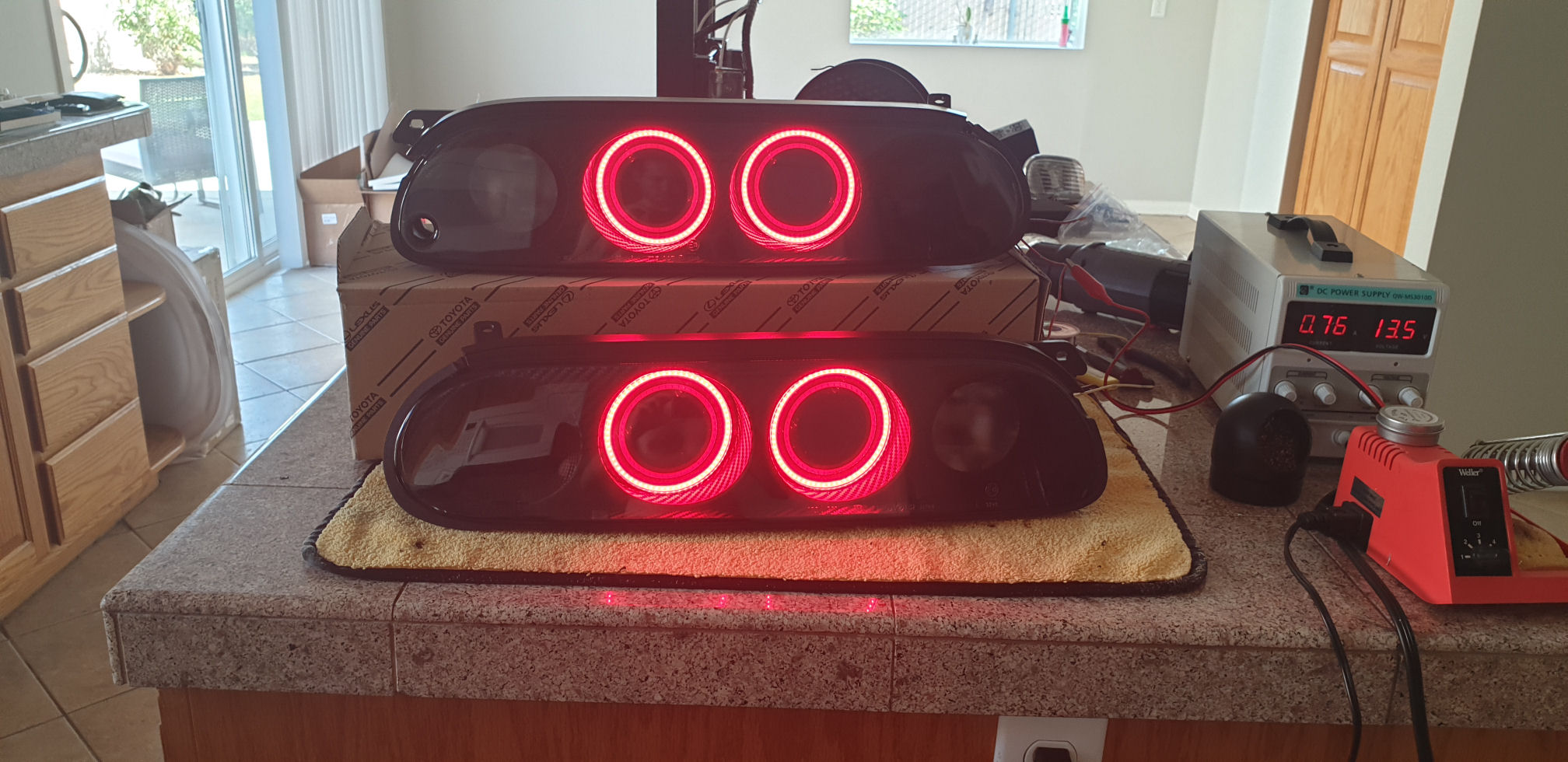 Toyota Supra Carbon fiber LED tail lights